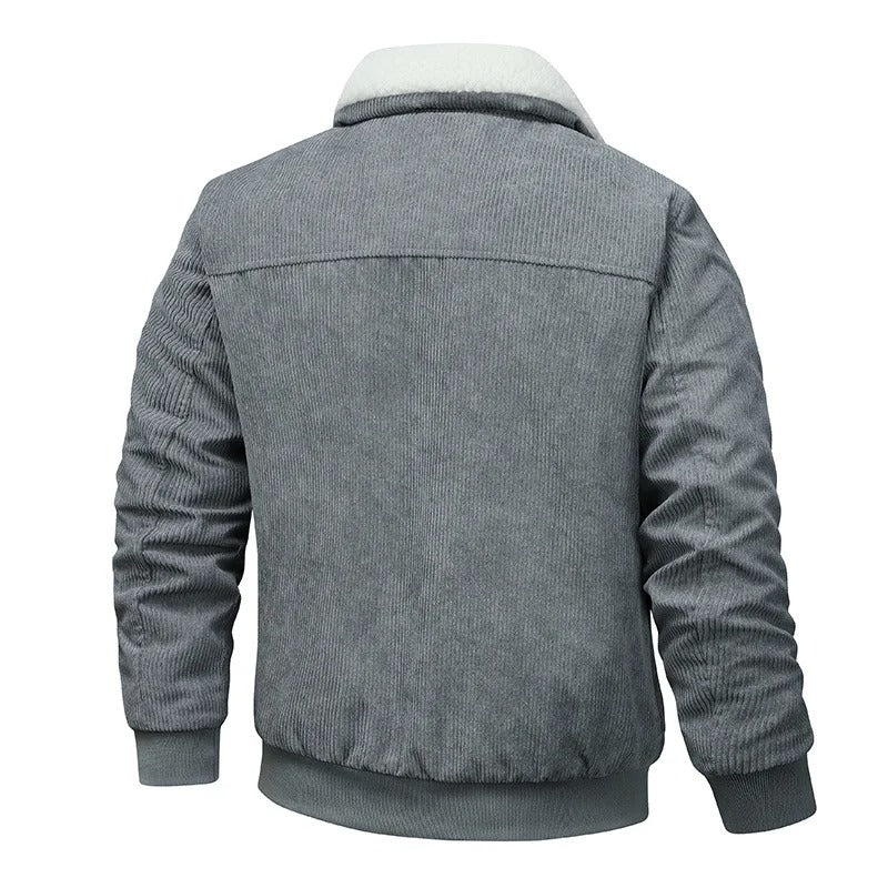 Elegante chaqueta de forro polar de pana - Imagen 7