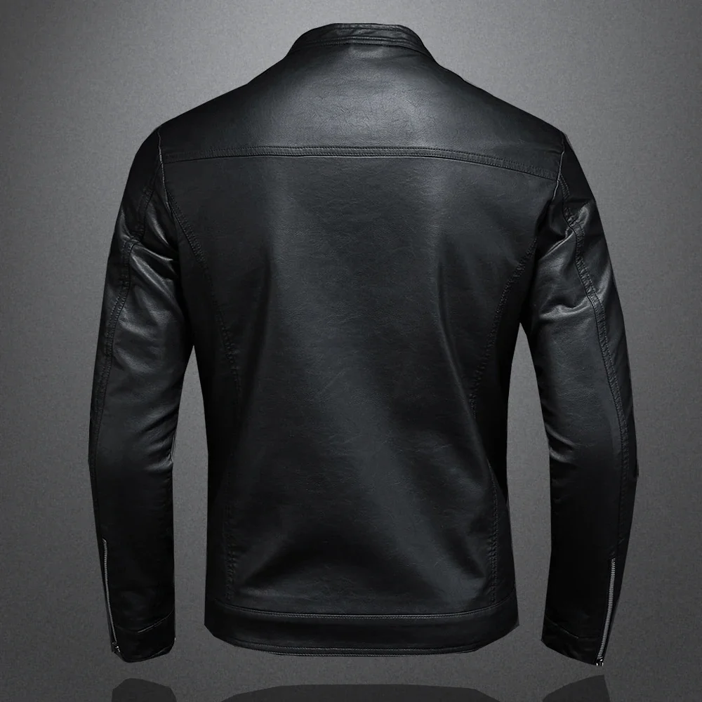 Chaqueta de cuero clásica - Imagen 4