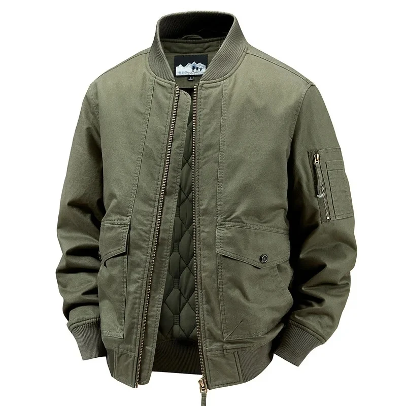 Elegante chaqueta bomber de algodón - Imagen 4