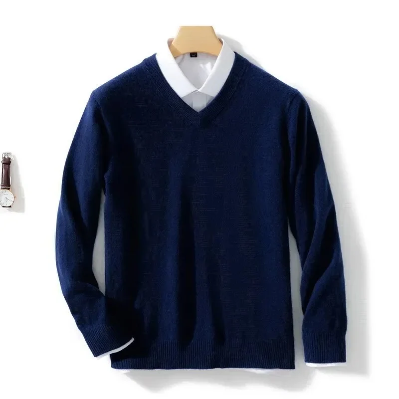 Elegante jersey con cuello en V - Imagen 3