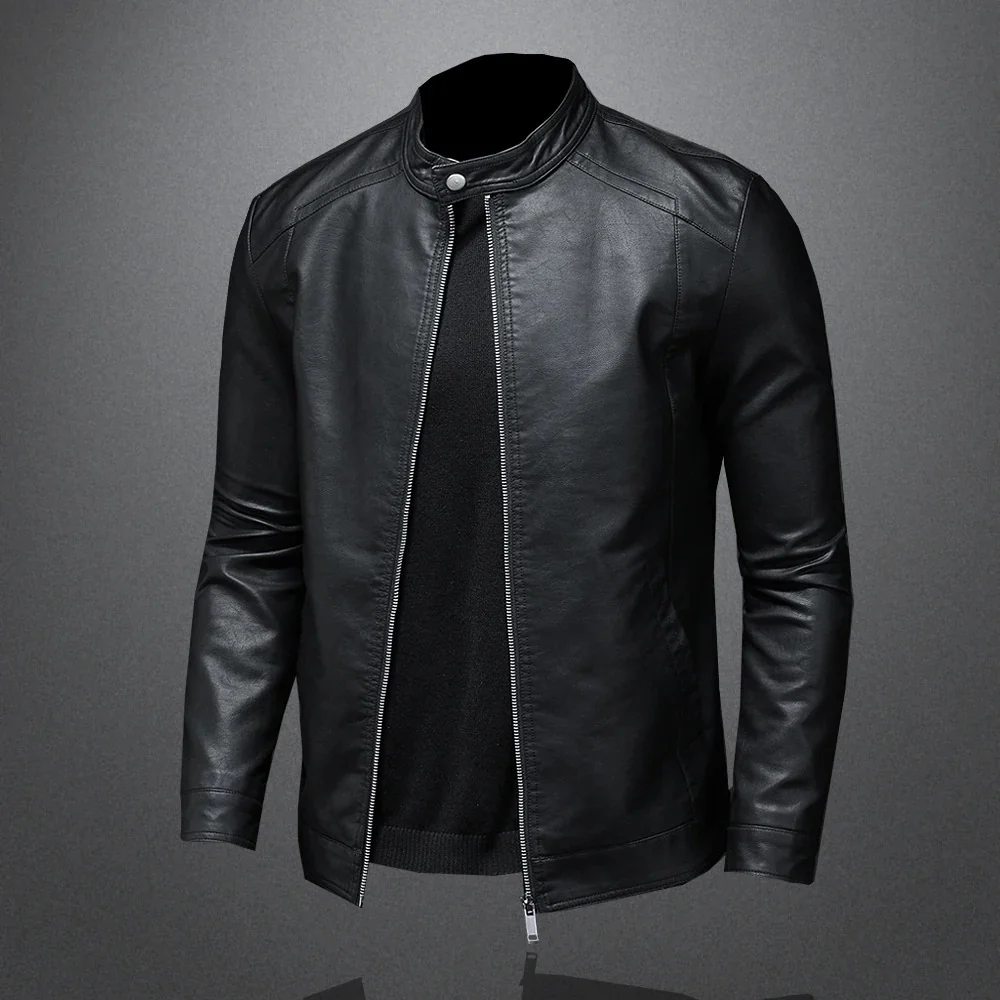 Chaqueta de cuero clásica - Imagen 5
