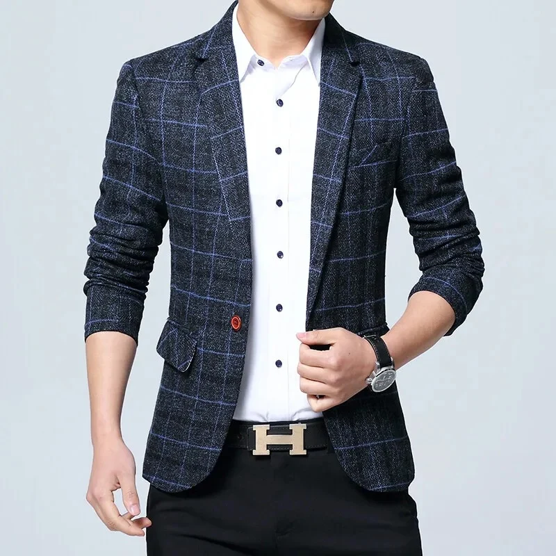 Elegante chaqueta a cuadros - Imagen 6