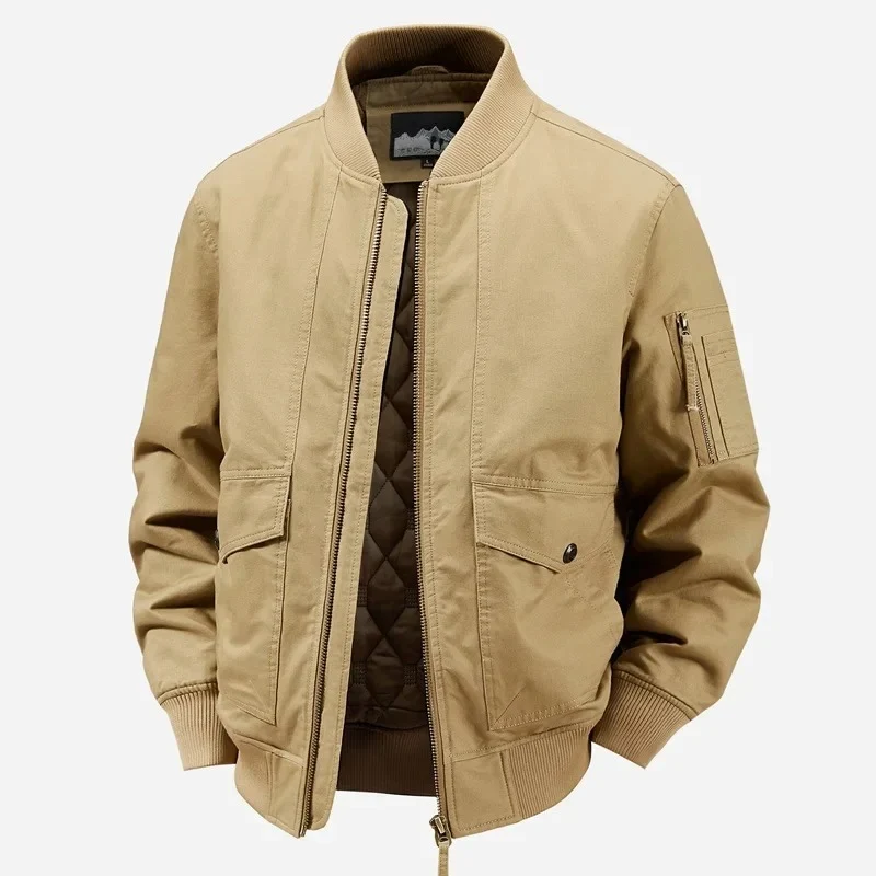 Elegante chaqueta bomber de algodón - Imagen 5