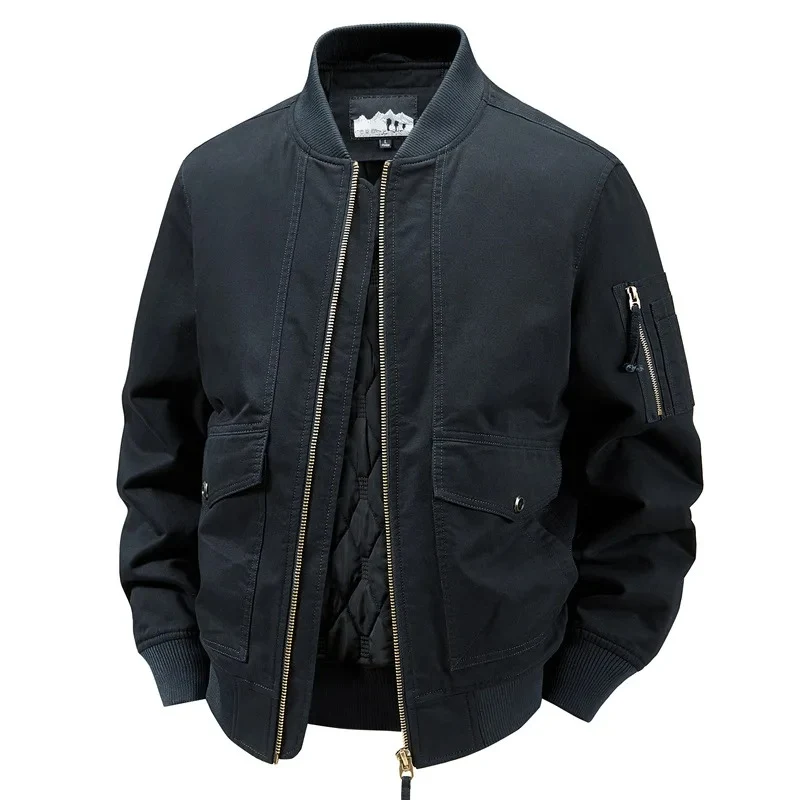 Elegante chaqueta bomber de algodón - Imagen 6