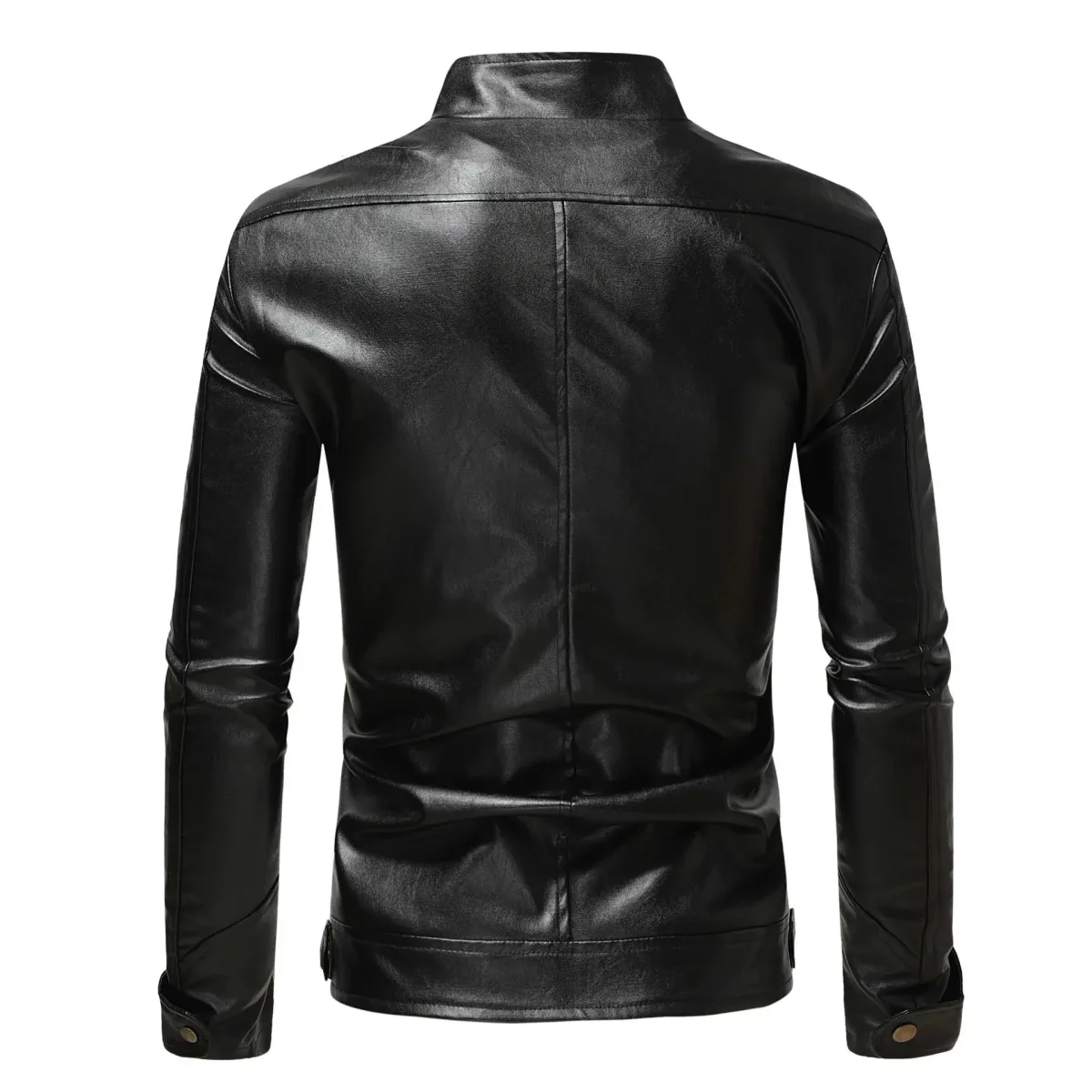 Chaqueta de cuero elegante para hombre - Imagen 5