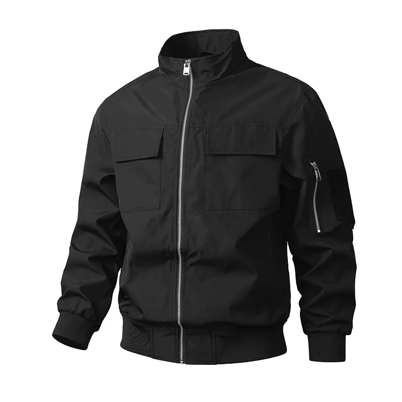 Chaqueta bomber elegante cortavientos - Imagen 4