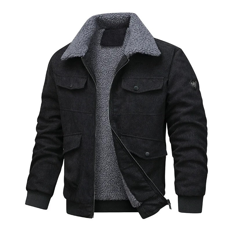 Elegante chaqueta de forro polar de pana - Imagen 5