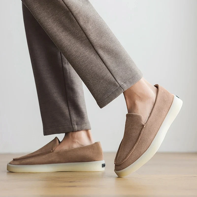 Mocasines clásicos de ante para oficina - Imagen 6