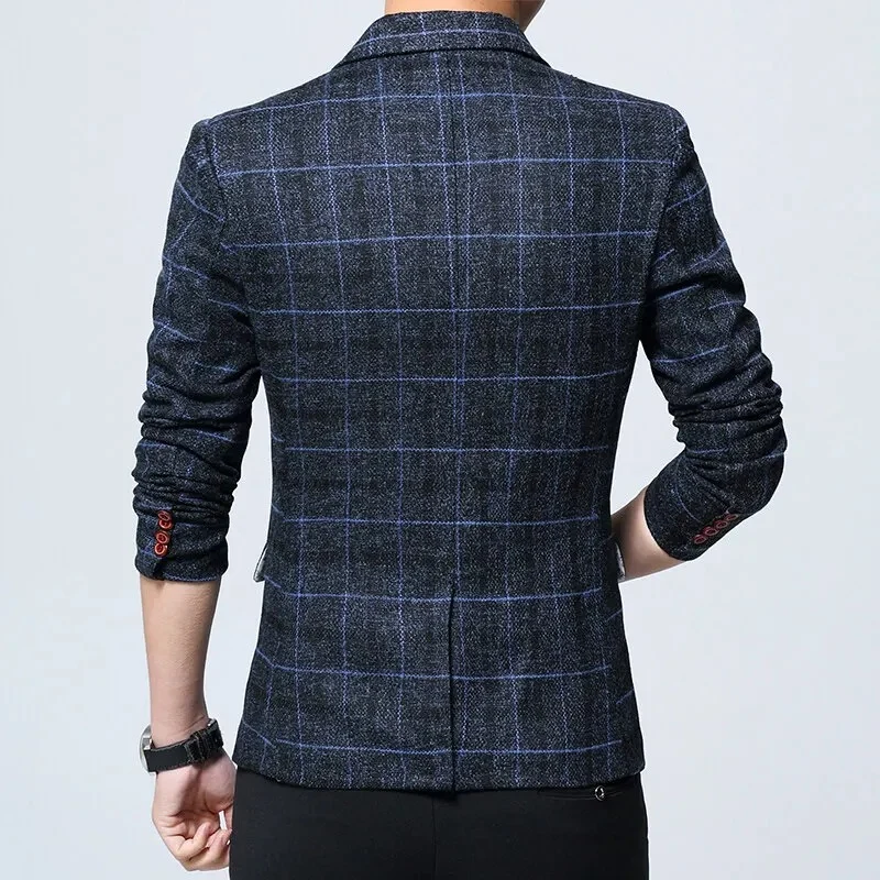 Elegante chaqueta a cuadros - Imagen 7