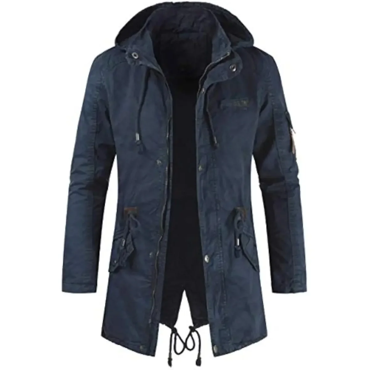 Chaqueta parka larga tipo cargo - Imagen 3