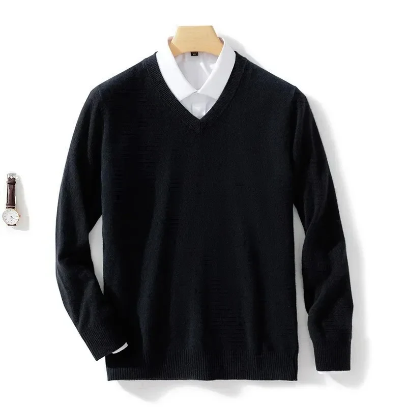 Elegante jersey con cuello en V - Imagen 4