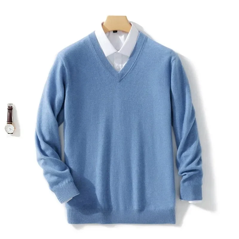 Elegante jersey con cuello en V - Imagen 9