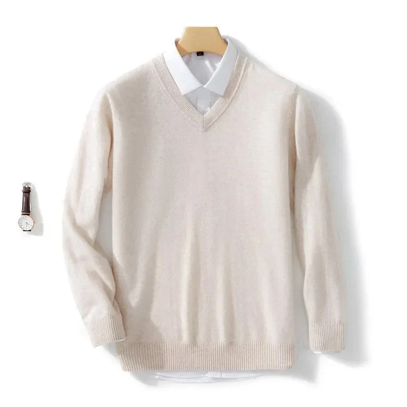Elegante jersey con cuello en V - Imagen 6