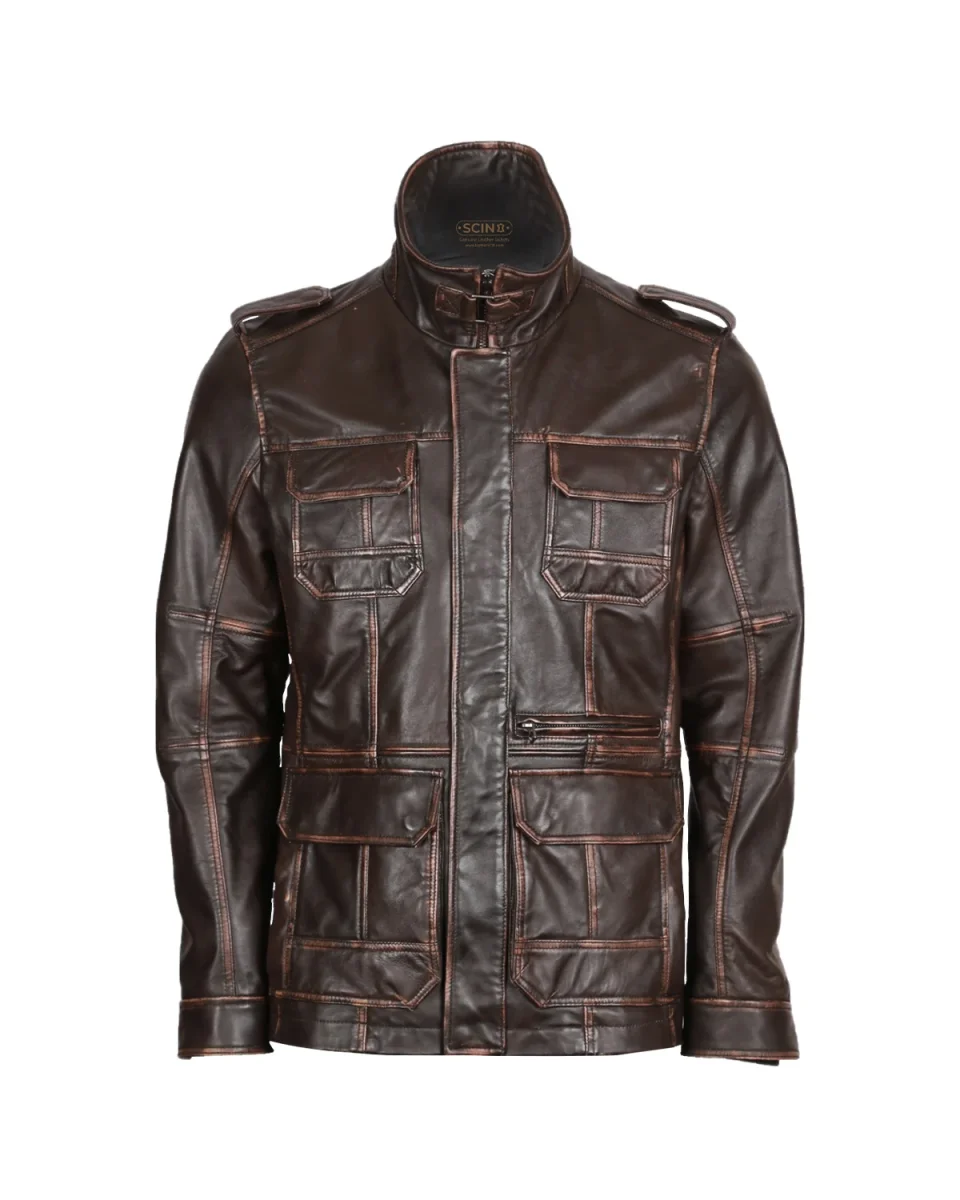 Chaqueta de cuero auténtico Max - Imagen 3