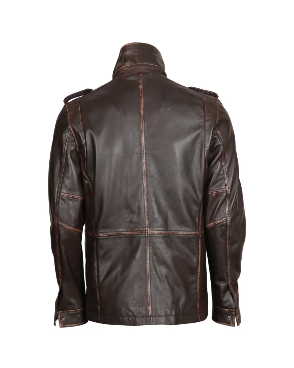 Chaqueta de cuero auténtico Max - Imagen 4