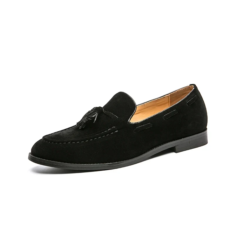 Mocasines elegantes de ante con borlas - Imagen 8
