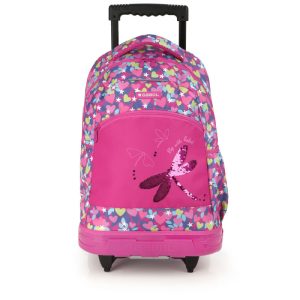Mochila escolar grande con ruedas niña Gabol Wings 232712