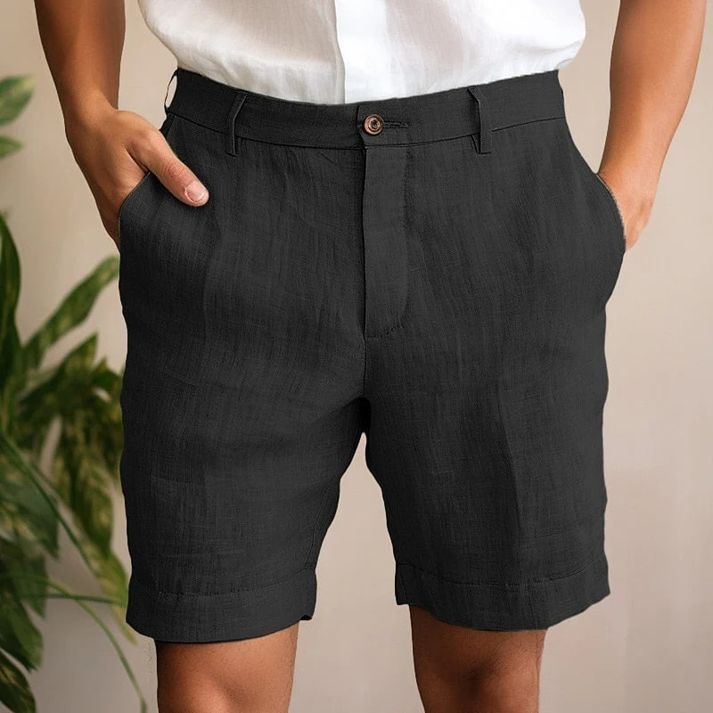 Pantalones cortos de verano de lino elegantes - Imagen 3
