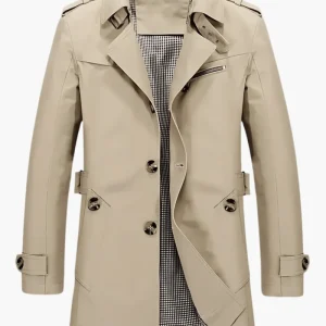 Trench-coat classique pour homme style urbain élégant
