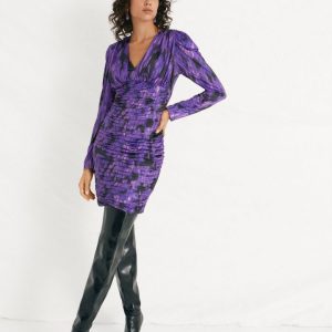 Naomi – Vestido drapeado tiedye
