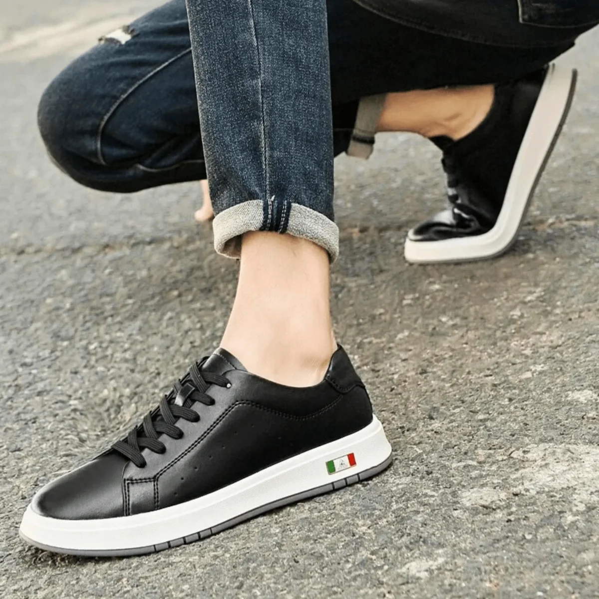 Zapatos de cuero italianos - Imagen 9