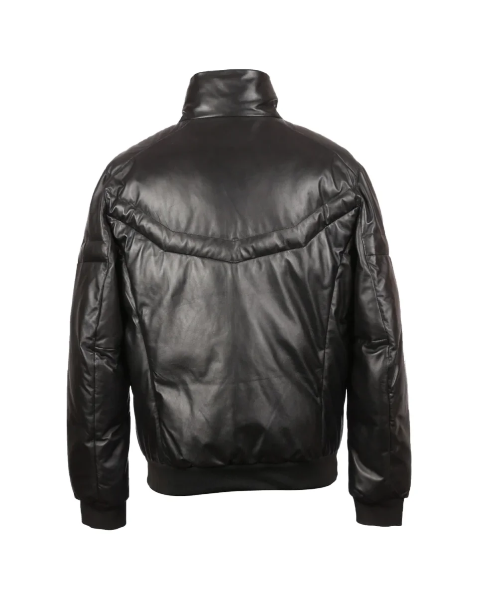Chaqueta bomber Owen de piel auténtica acolchada - Imagen 4