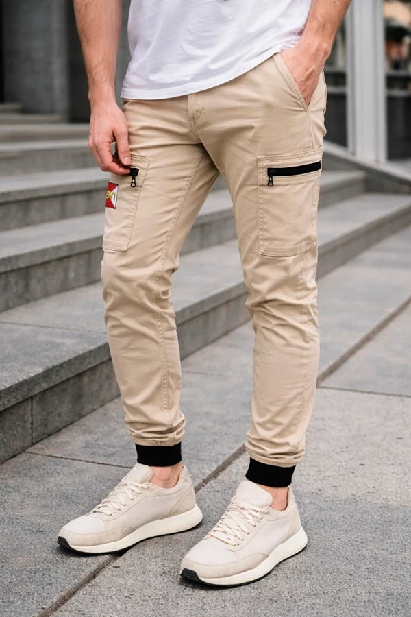"Red Jogger cargo beige" pantalón LaSal - Imagen 4