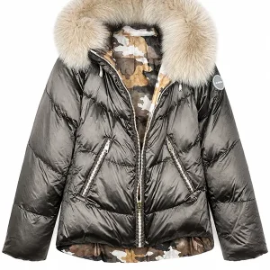 "Ziano" abrigo plumas (reversible topo/camuflaje) Flo & Clo