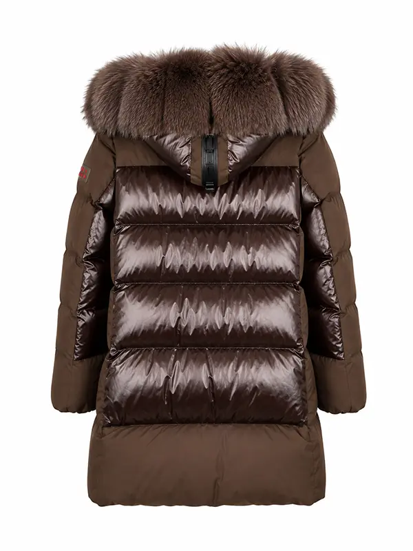 "Steffi marrón pelo abanico" chaquetón Dichi - Imagen 5