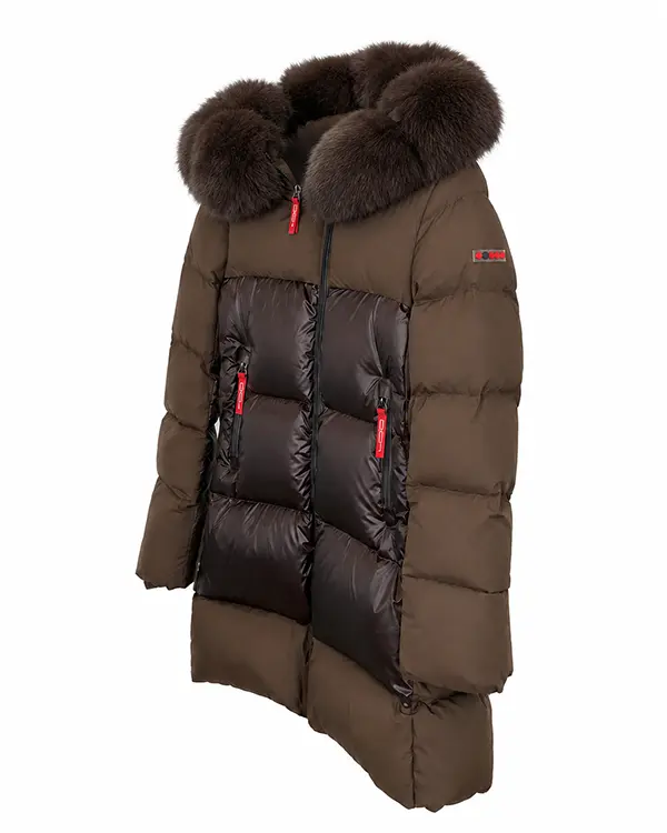 "Steffi marrón pelo abanico" chaquetón Dichi - Imagen 9