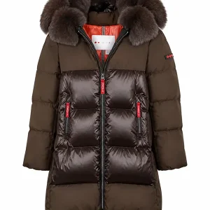 "Steffi marrón pelo abanico" chaquetón Dichi