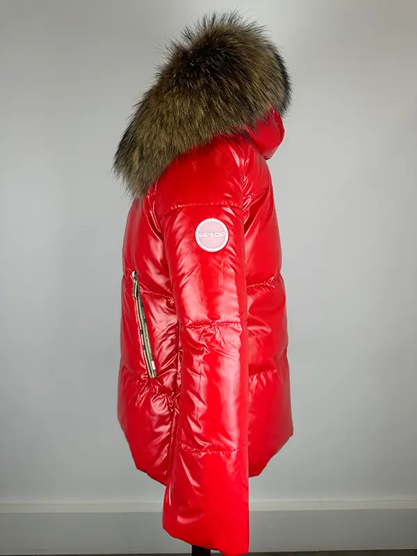"Chopin rojo" abrigo plumas (reversible) Flo & Clo - Imagen 6