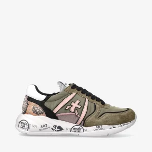 Deportiva ante logo rosa PREMIATA