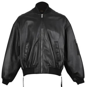 Chaqueta bomber Ryder de cuero auténtico
