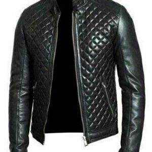 Chaqueta de cuero auténtico Lucca Cafe Racer