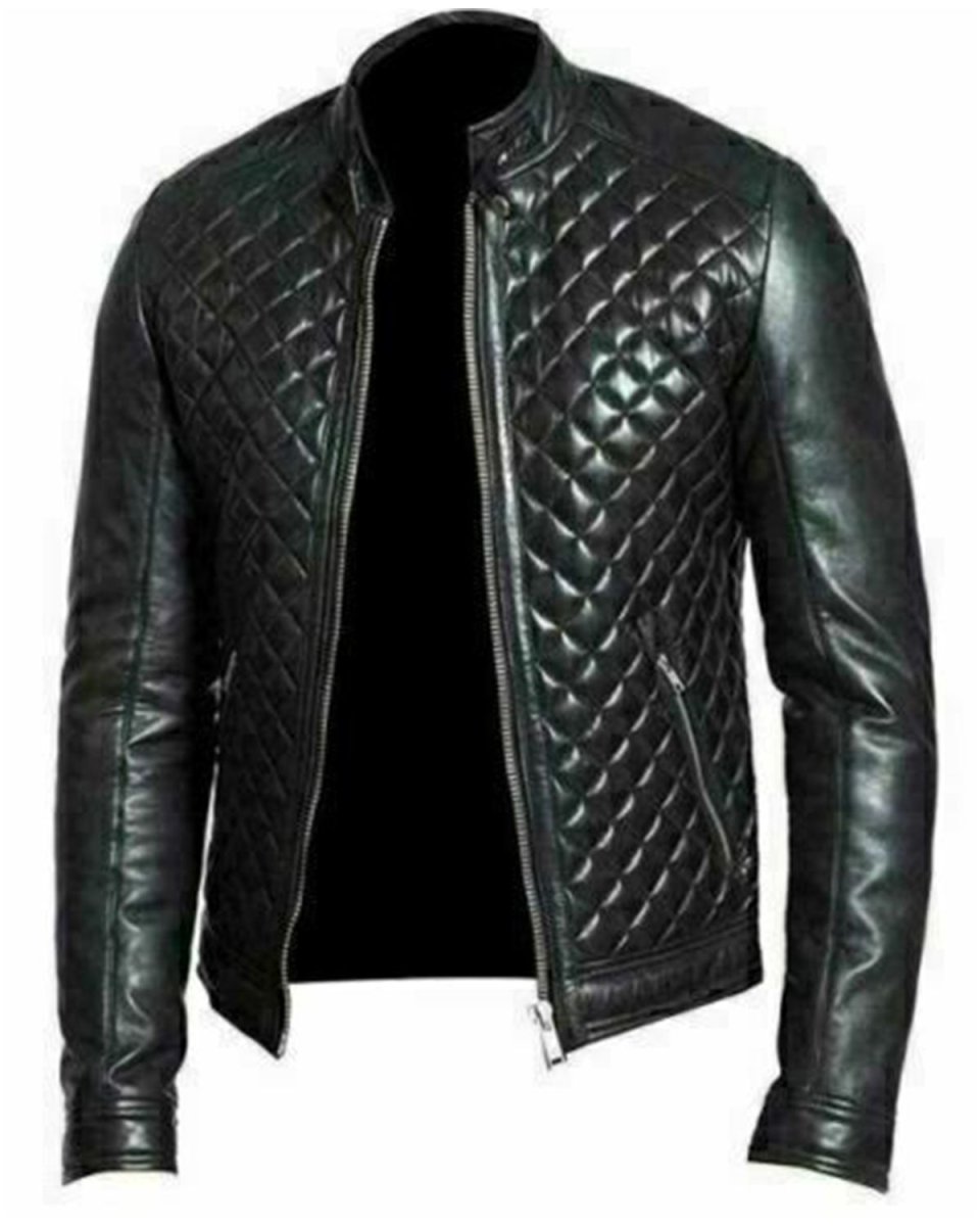 Chaqueta de cuero auténtico Lucca Cafe Racer - Imagen 2