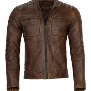 Chaqueta de cuero genuino River Cafe Racer