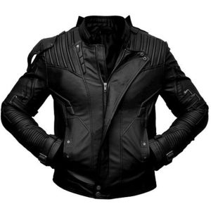 Chaqueta de moto Asher de cuero auténtico