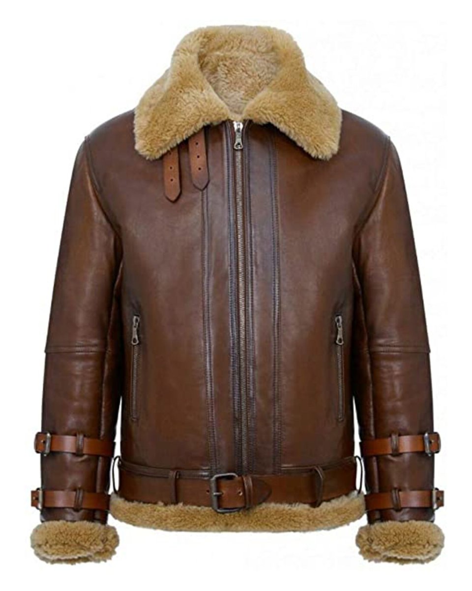 Chaqueta de aviador B3 RAF para hombre en piel auténtica. - Imagen 2