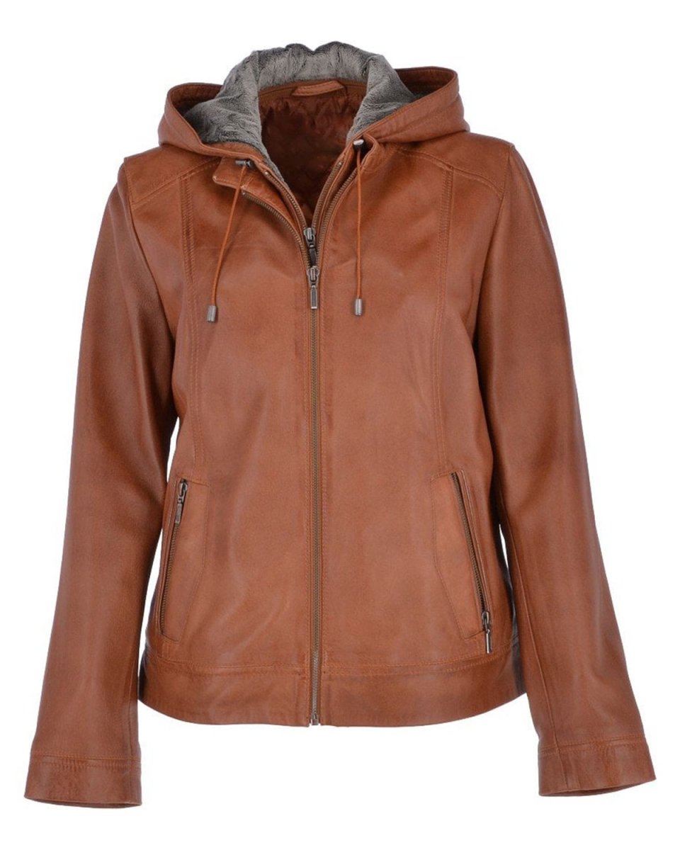 Chaqueta de moto de cuero auténtico Alice - Imagen 2