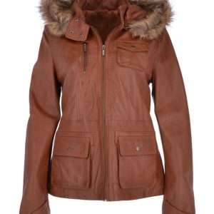 Chaqueta de moto de cuero auténtico Casey