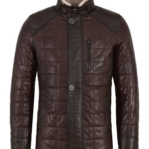 Chaqueta bomber de cuero auténtico Todd