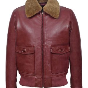 Chaqueta bomber de cuero auténtico Kevin