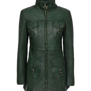 Abrigo de piel auténtica Shay Gothic