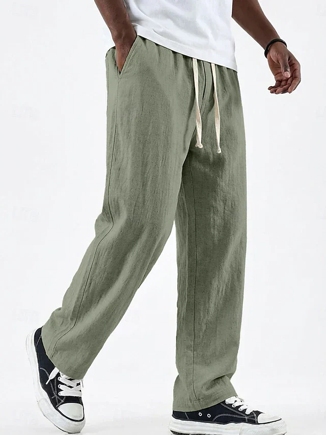 Pantalones elegantes de lino - Imagen 4