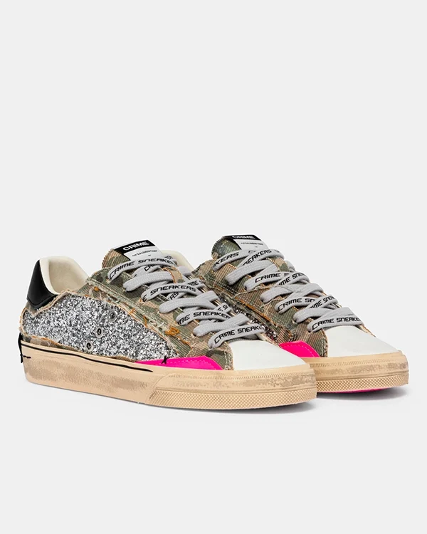 "Camo" sneakers Crime London - Imagen 3