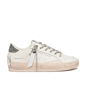 "Silver glam" sneakers Crime London