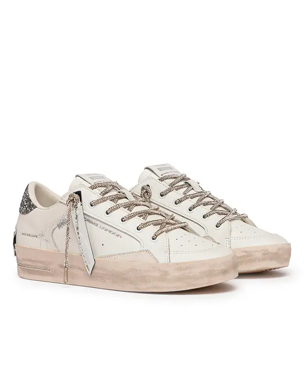 "Silver glam" sneakers Crime London - Imagen 3