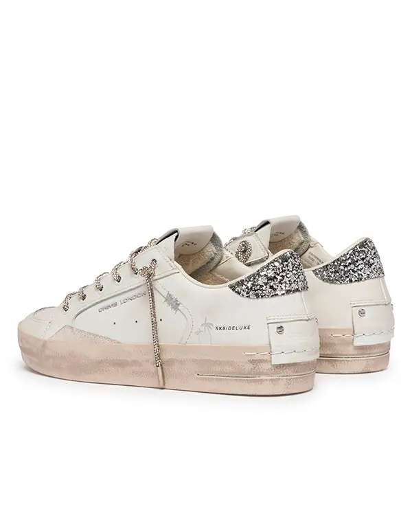 "Silver glam" sneakers Crime London - Imagen 4