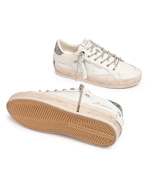 "Silver glam" sneakers Crime London - Imagen 7